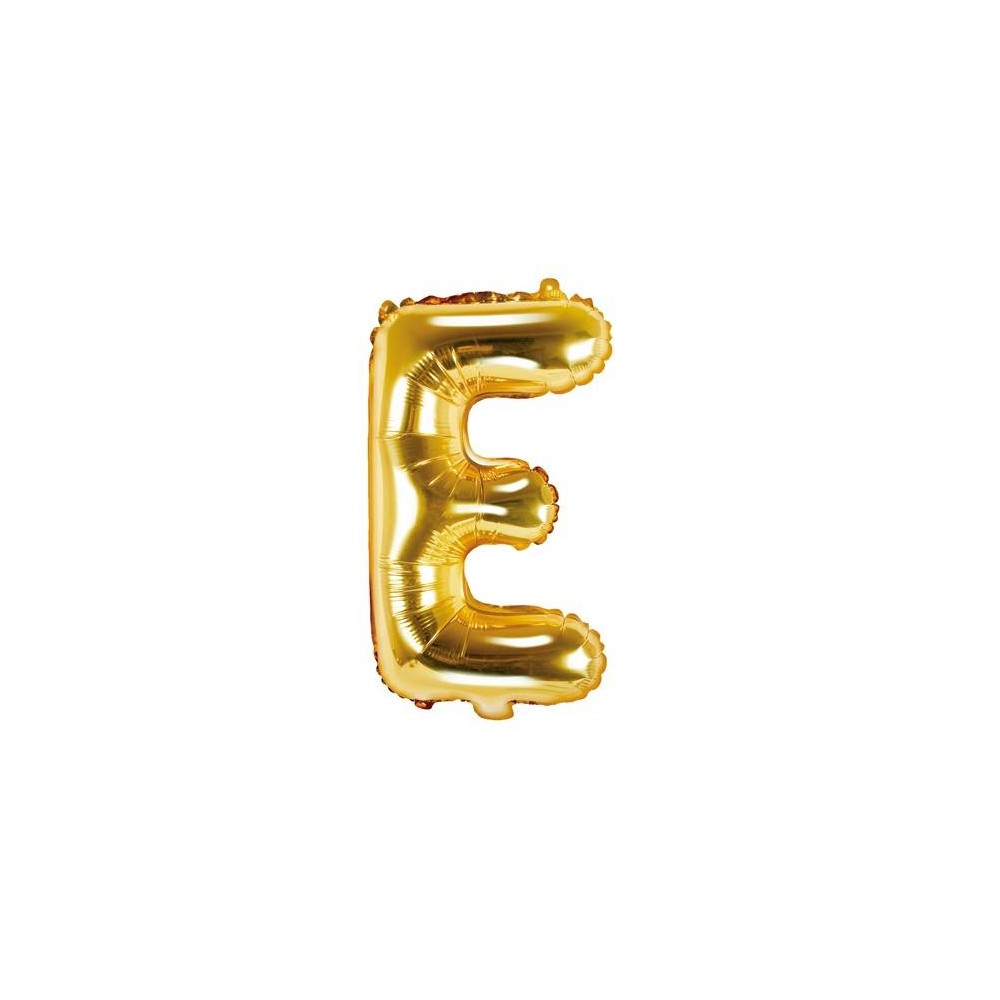 Globo letra "E" Oro - 35 cm  (1 ud)