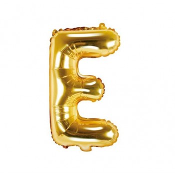 Balão Letra "E" Ouro - 35 cm  (1 ud)