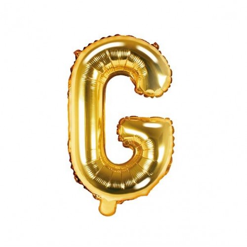 Balão Letra "G" Ouro - 35 cm  (1 ud)