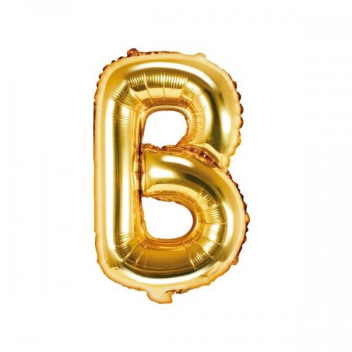 Balão Letra "B" Ouro - 35 cm  (1 ud)