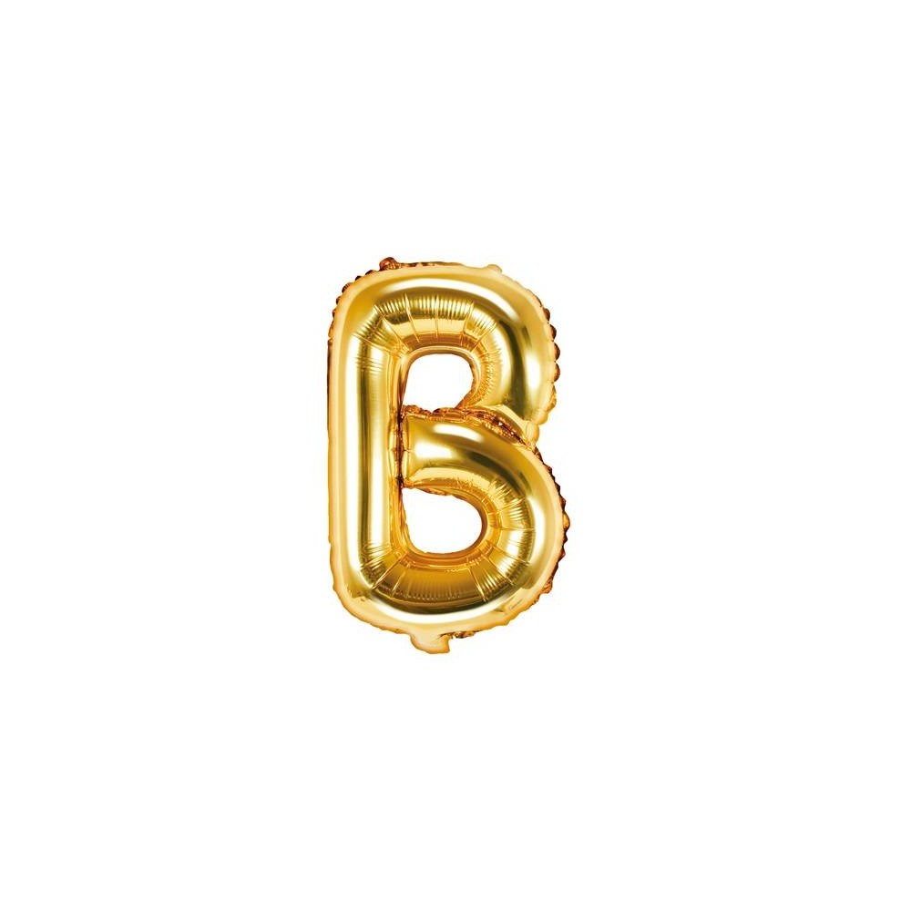 Balão Letra "B" Ouro - 35 cm  (1 ud)
