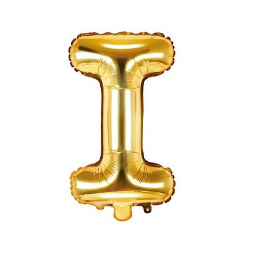 Balão Letra "I" Ouro - 35 cm  (1 ud)