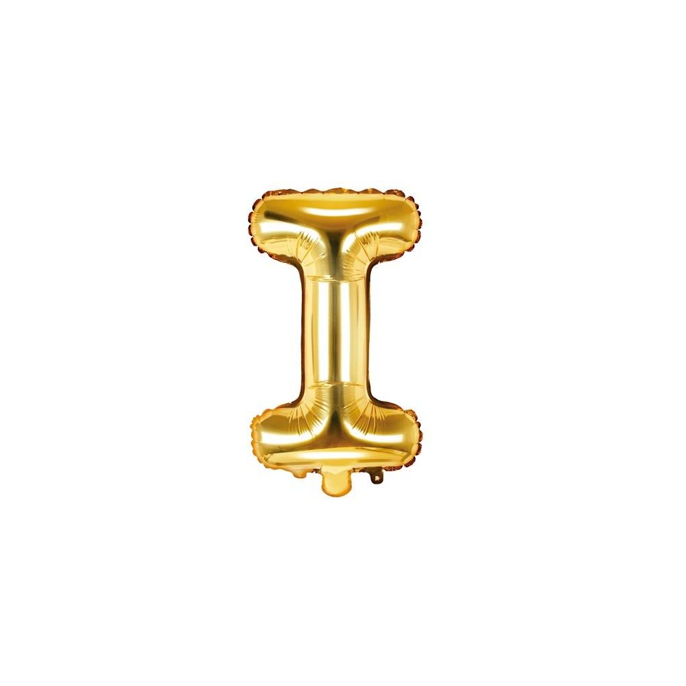 Balão Letra "I" Ouro - 35 cm  (1 ud)