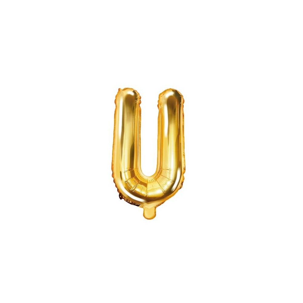 Balão Letra "U" Ouro - 35 cm  (1 ud)