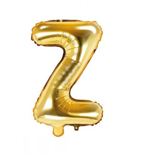 Balão Letra "Z" Ouro - 35 cm  (1 ud)