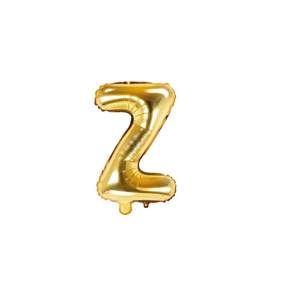 Balão Letra "Z" Ouro - 35 cm  (1 ud)