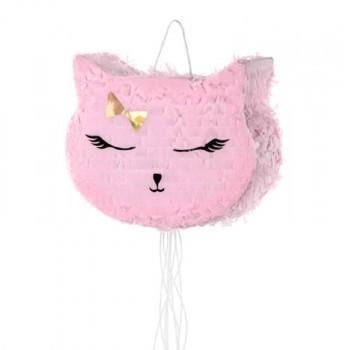 Piñata con forma de gato mediana (1 ud)