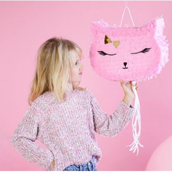 Piñata con forma de gato mediana (1 ud)