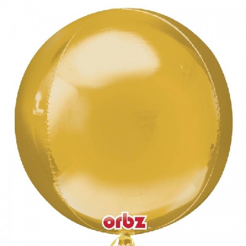 Balão Esfera Foil Dourado 40 cm (1 ud)