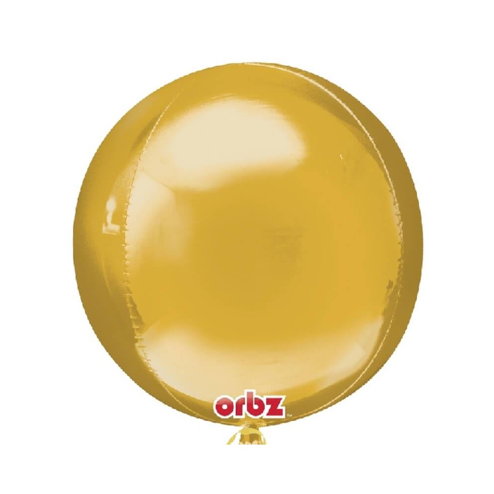 Balão Esfera Foil Dourado 40 cm (1 ud)