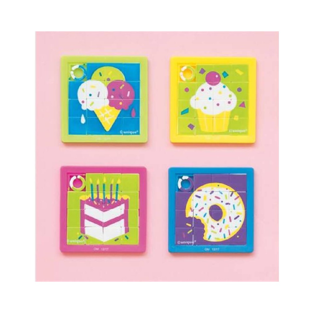 Puzzles slide cupcakes (10 uds)