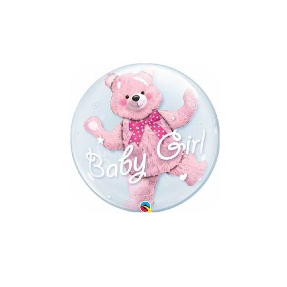 Balão "Baby Girl" Bolha doble (1 ud)