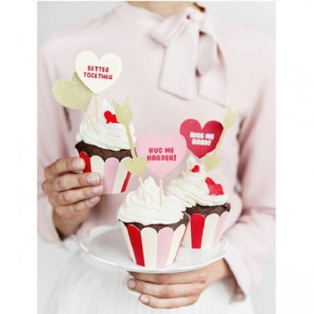 Envoltorios para cupcakes Sweet Love (6 uds))