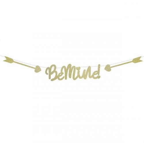 Banner "Be Mine" en oro brillante  (1ud)