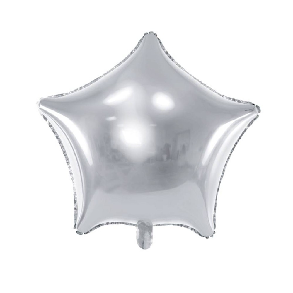 Balão Estrela Prata 70 cm (1 ud)