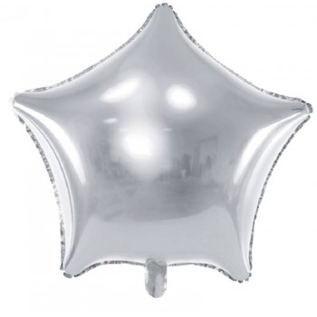 Balão Estrela Prata 70 cm (1 ud)