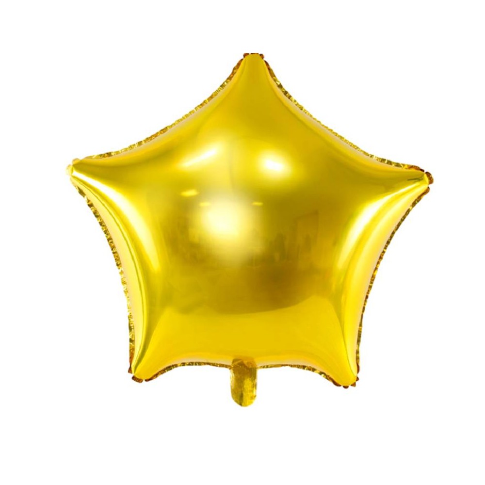 Balão Estrela Ouro metalizado 70 cm (1 ud)