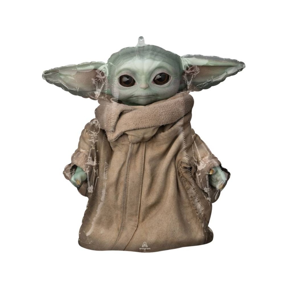 Balão forma baby Yoda (1 ud)