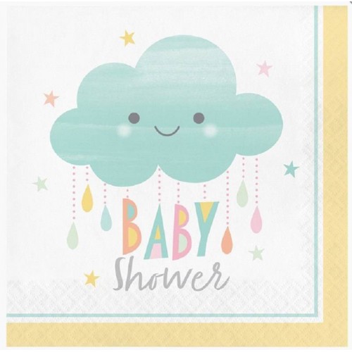 Servilletas Smiling Clouds "Baby Shower"  (16 uds)