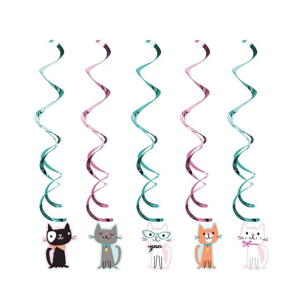 Decoración colgante Gatitos (5 uds)