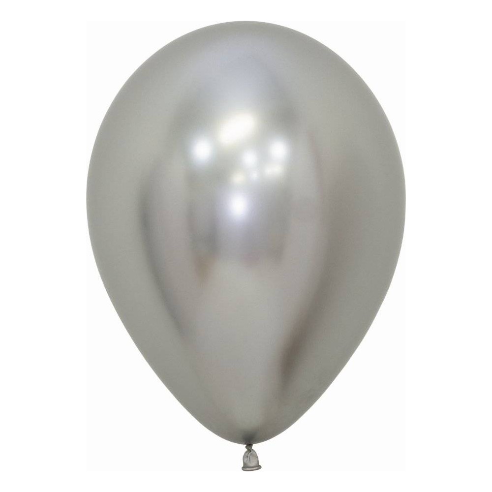 Balões Reflex Prata (50 uds)