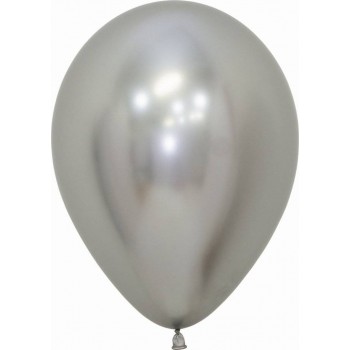 Balões Reflex Prata (50 uds)