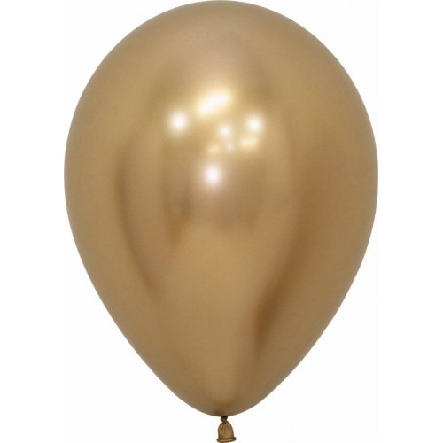 Balões Reflex Dourado (50 uds)