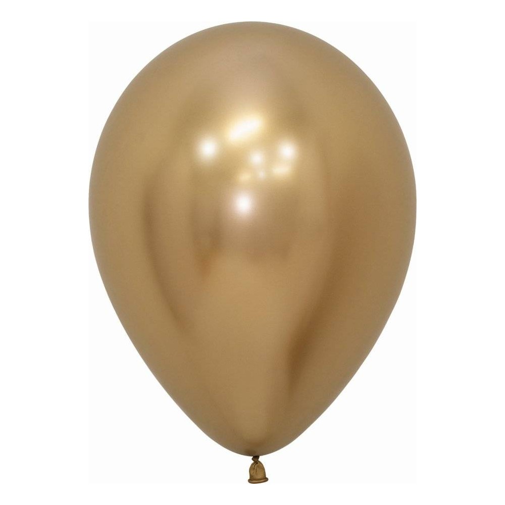 Balões Reflex Dourado (50 uds)