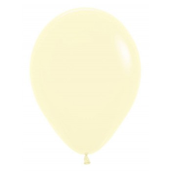 Balões Amarelo pastel mate Pequenos (100 uds)