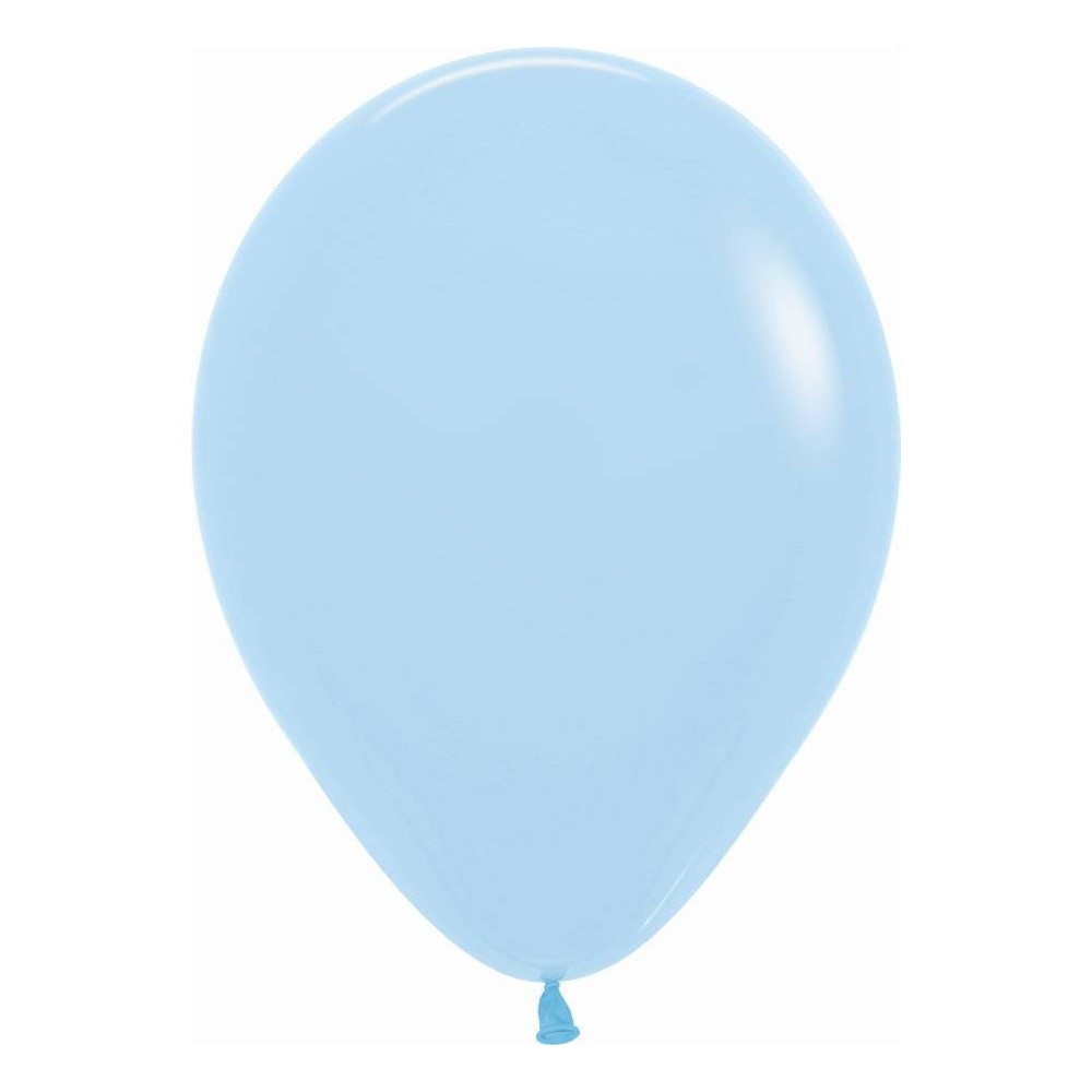 Balões Azul pastel Mate Pequenos (100 uds)