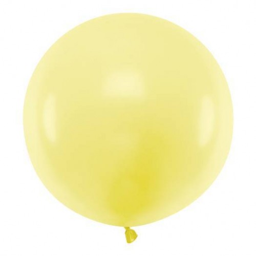 Balão Amarelo Claro Pastel 60 cm(1 ud)