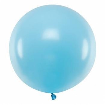 Balão Azul Claro Pastel 60 cm(1 ud)