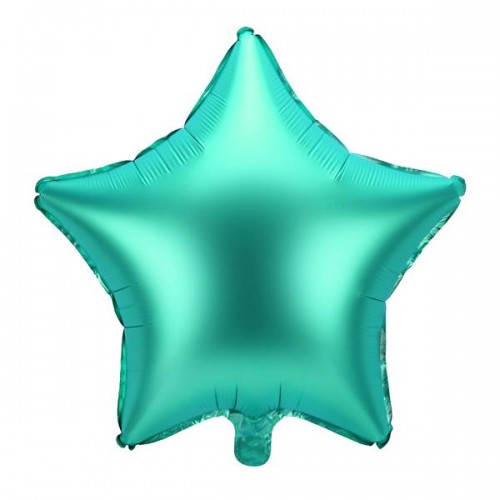 Balão Estrela Verde Satinado 48 cm (1 ud)