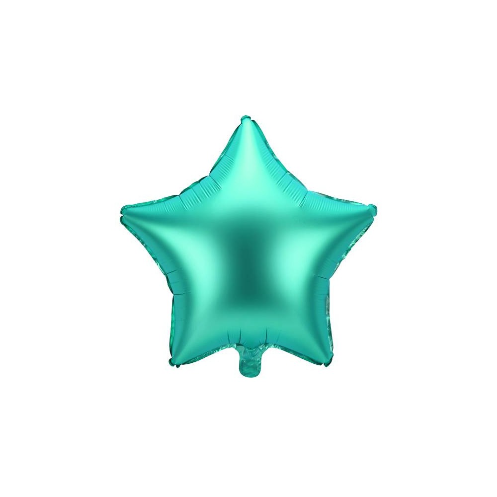 Balão Estrela Verde Satinado 48 cm (1 ud)