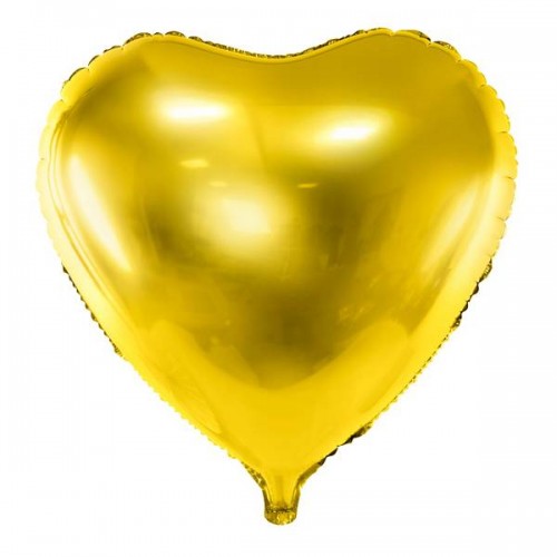 Balão coração Dourado 61 cm (1 ud)
