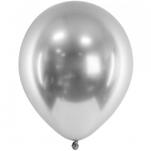 Balões Cromados Prata (50 uds)