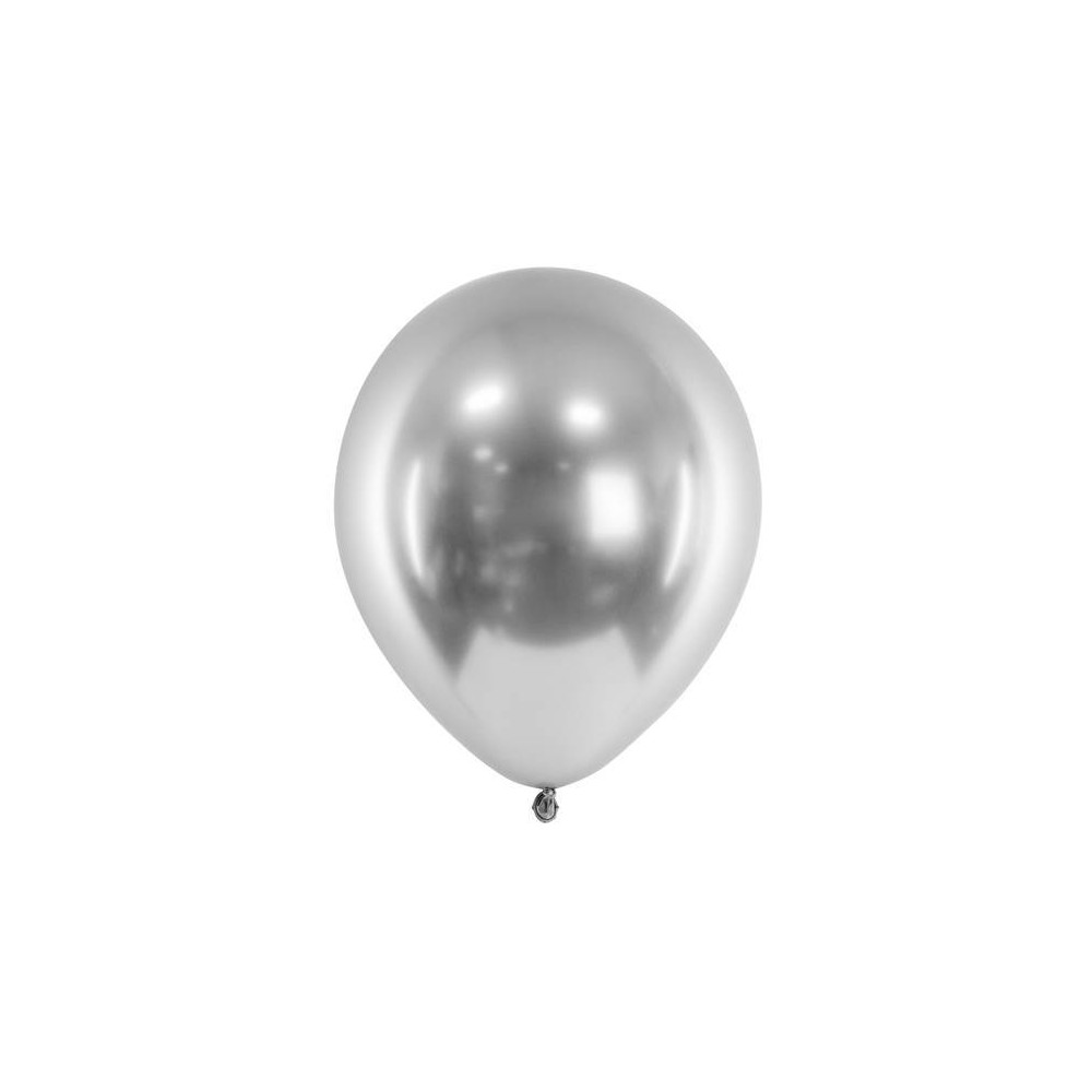 Balões Cromados Prata (50 uds)