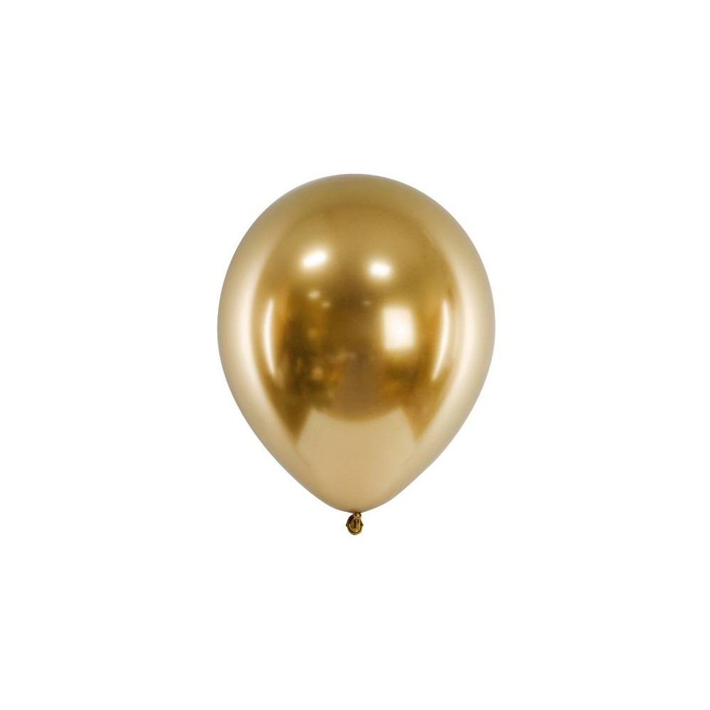 Balões Cromados Ouro (50 uds)