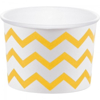 Taça de Papelão Zig Zag Amarelo bus (6 uds)