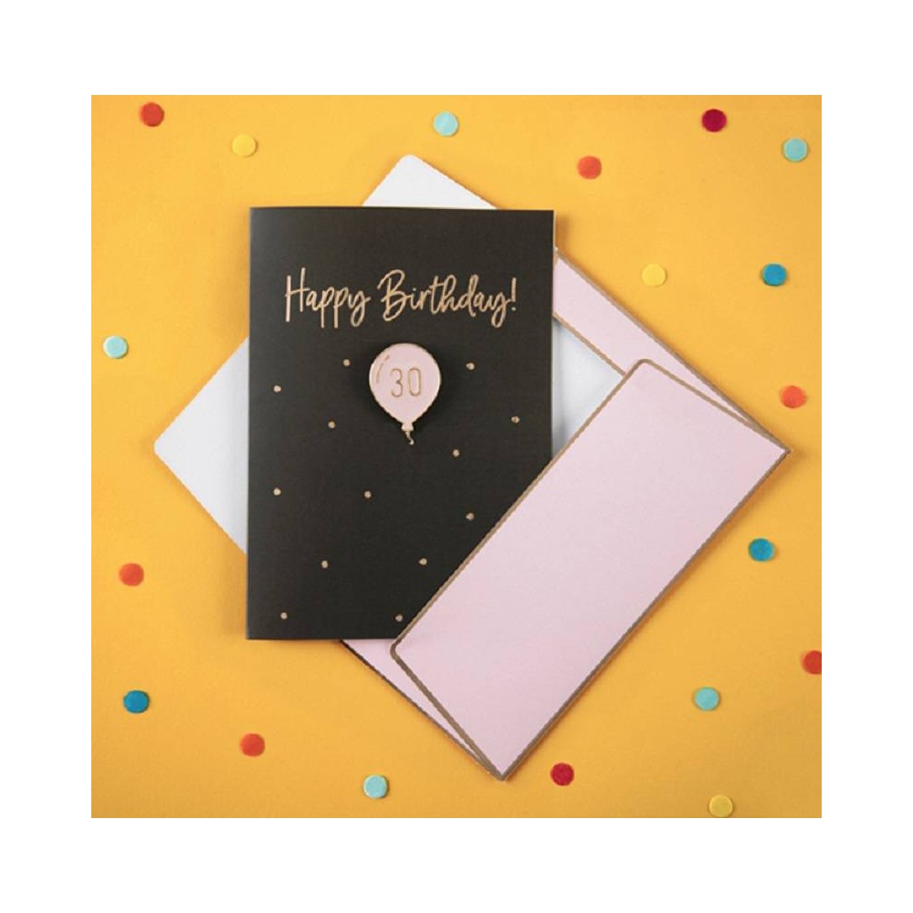 Cartão "Happy Birthday" 30 anos