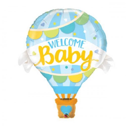 Globo foil "Welcome baby" azul