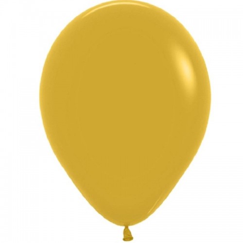 Balões Mostarda fashion sólido pequenos (100 uds)