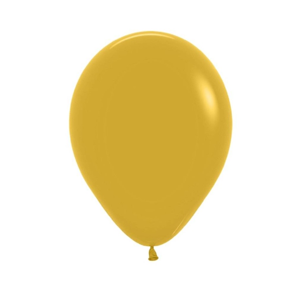 Balões Mostarda sólido fashion (50 uds)