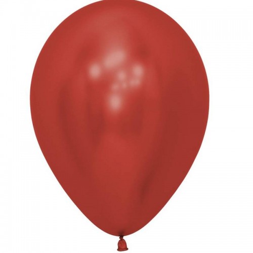 Balões Reflex Cristal Vermelho (50 uds)