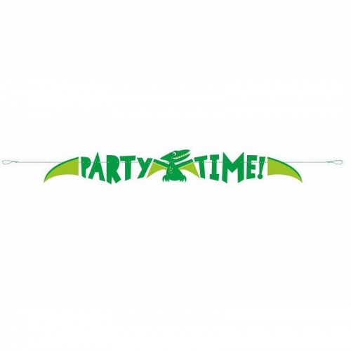 Guirnalda "Party Time" dinosaurio (1 ud)