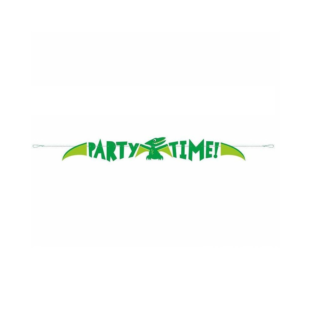 Guirnalda "Party Time" dinosaurio (1 ud)