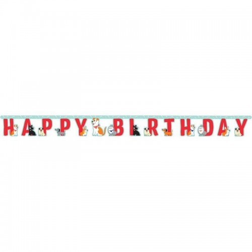 Guirnalda Perros "Happy Birthday" (1 ud)